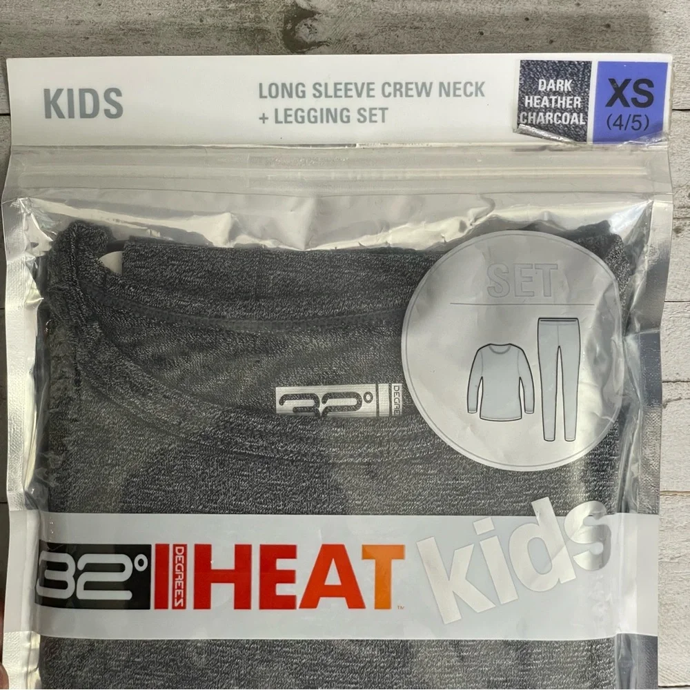 32° DEGREES HEAT KIDS Long Sleeve Crewneck and Legging Set Size XS 4/5
